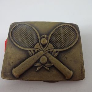 Tennis Brass Belt Buckle